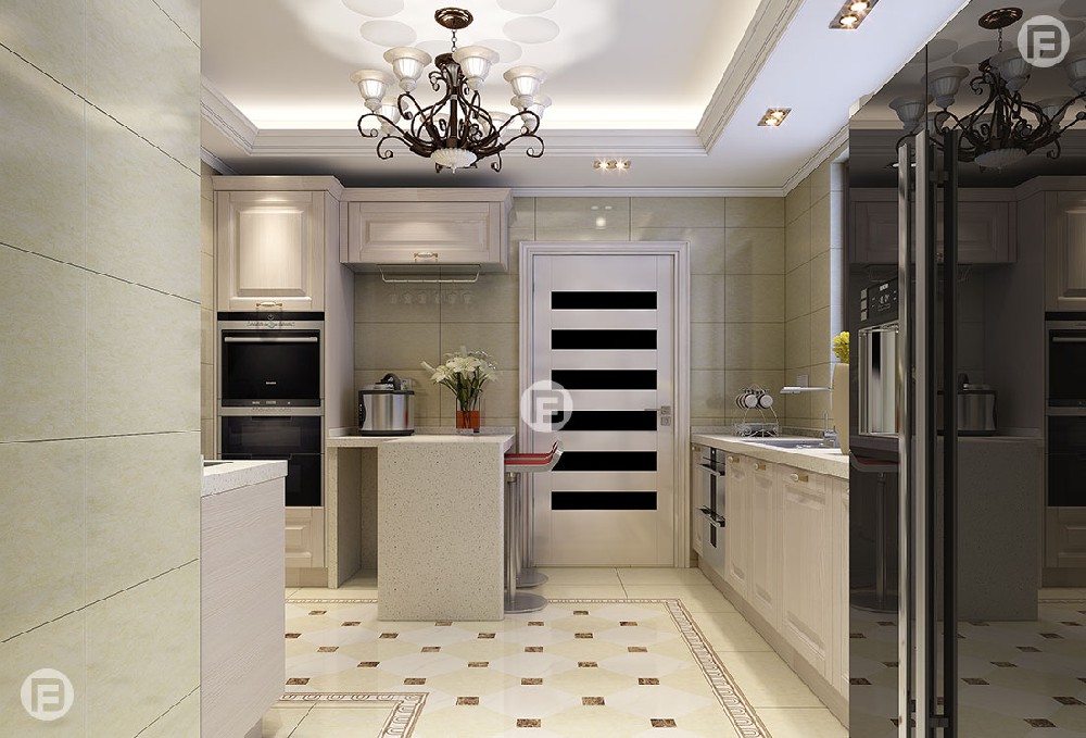 歐式廚柜案例1-U字型