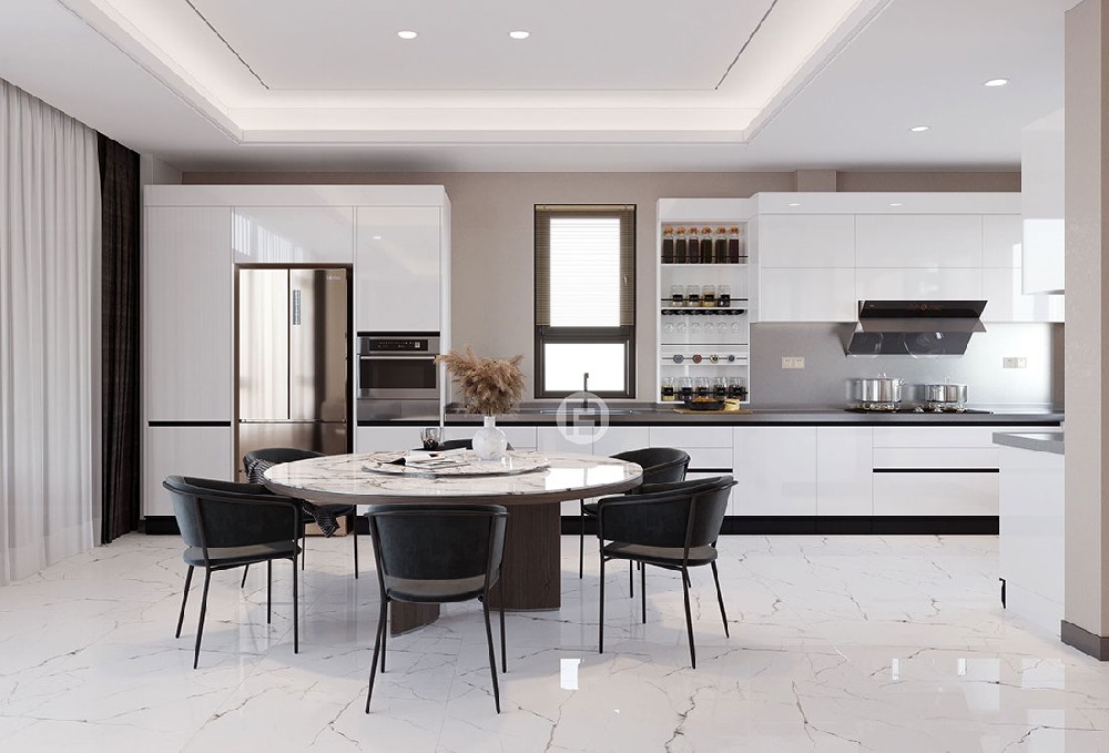 極簡輕奢廚柜案例6-U字型