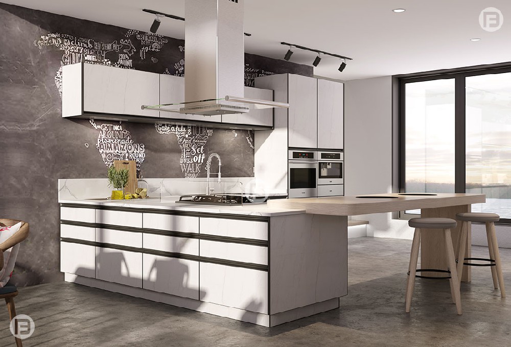 杭州極簡輕奢廚柜設(shè)計案例