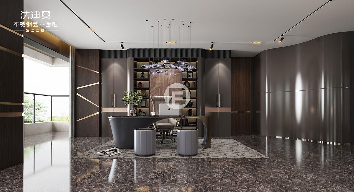 米蘭-不銹鋼書柜