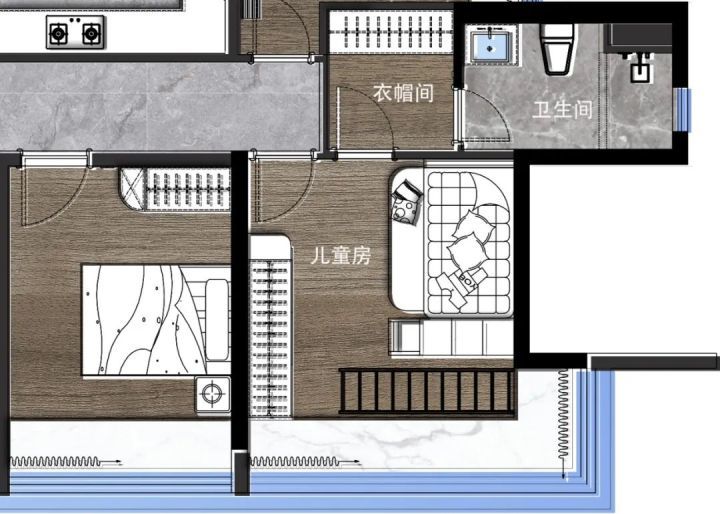 不銹鋼衣帽間